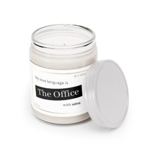 My love language is The Office with wine – Scented Candles, 9oz